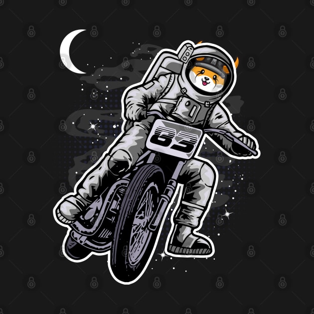 Astronaut Motorbike Floki Inu Coin Floki Army To The Moon Crypto Token Cryptocurrency Wallet Birthday Gift For Men Women Kids by Thingking About