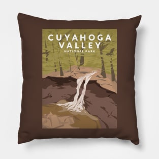 Cuyahoga Valley National Park, Ohio Travel Poster Pillow