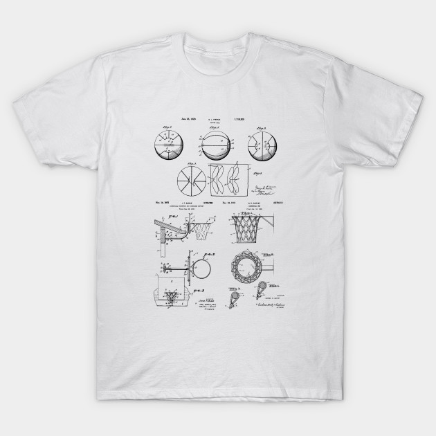 Basketball Lovers Gift Patent Blueprints Basketball Lovers