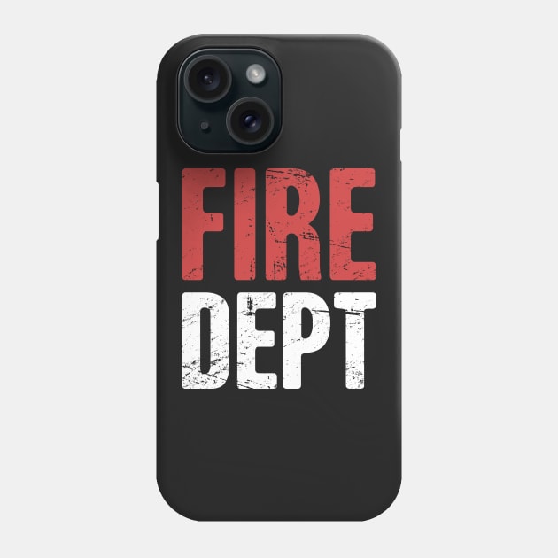 Distressed Fire Dept Phone Case by MeatMan