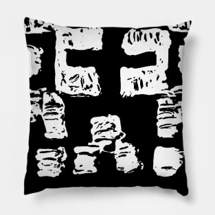 Arcade_Kilby I (High Definition, Monochrome). Pillow