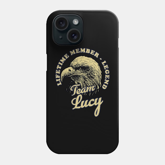 Lucy Name - Lifetime Member Legend - Eagle Phone Case by Stacy Peters Art