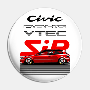 Civic Estilo SR3 EG6 - PAPAYA STREETART Pin