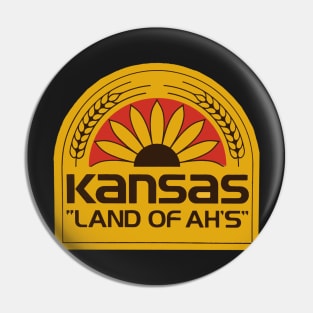 Kansas Land of Ah's 80s Pin