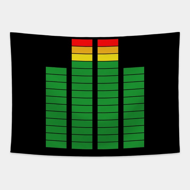 Peak and RMS - Sound Analyzer - Music Production and Engineering Tapestry by Cosmic Status