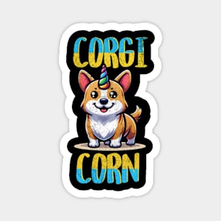 Corgi Corn Unicorn Dog Cute Puppy Kawaii Butt Magnet