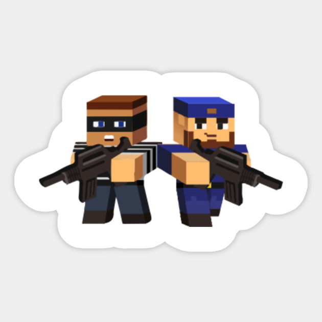Cops Robbers Minecraft Pixel Gun 3d Shooter Robber Police
