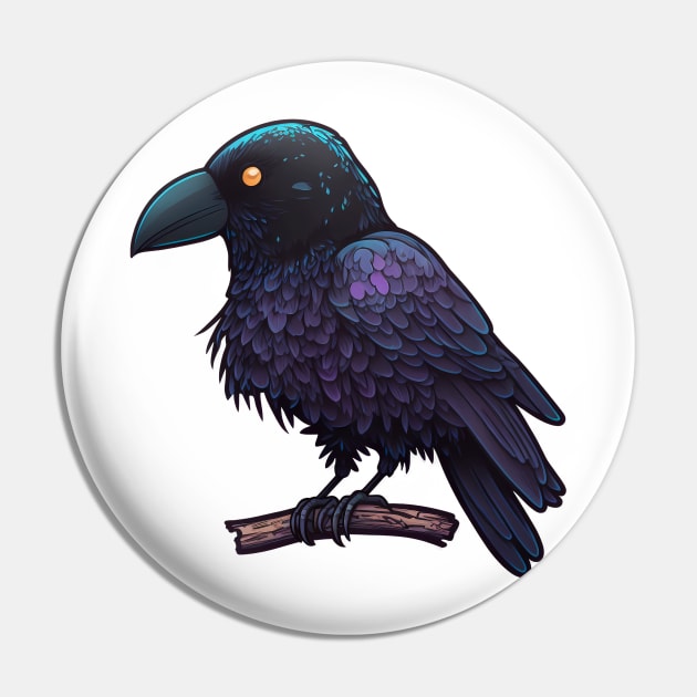 Beautiful Crow with purple tones Pin by Cute Planet Earth Mini