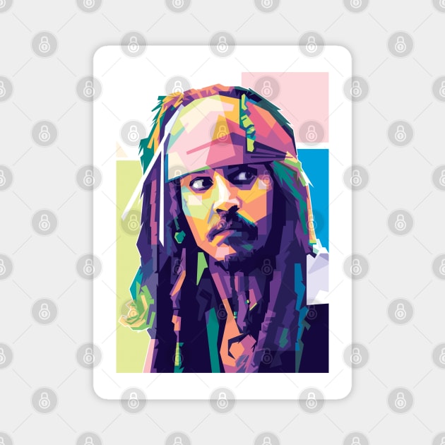 Jack Sparrow WPAP Magnet by can.beastar