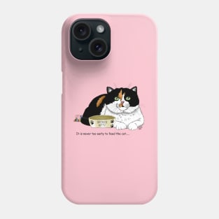 Calico Cat Food Bowl Phone Case