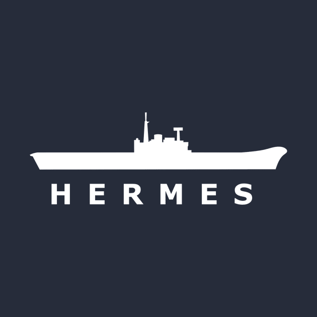 HMS Hermes (R12) by The Warshipologist