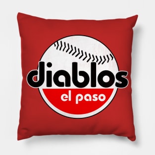 Retro El Paso Diablos Baseball 1974 Pillow