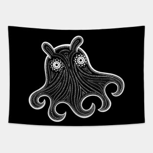 Cute Dumbo Octopus drawing for ocean lovers Tapestry