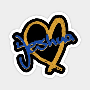 I Love Yeshua Vintage 80's & 90' Blue and Gold Magnet