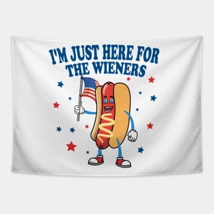 I'm Just Here For The Wieners Tapestry