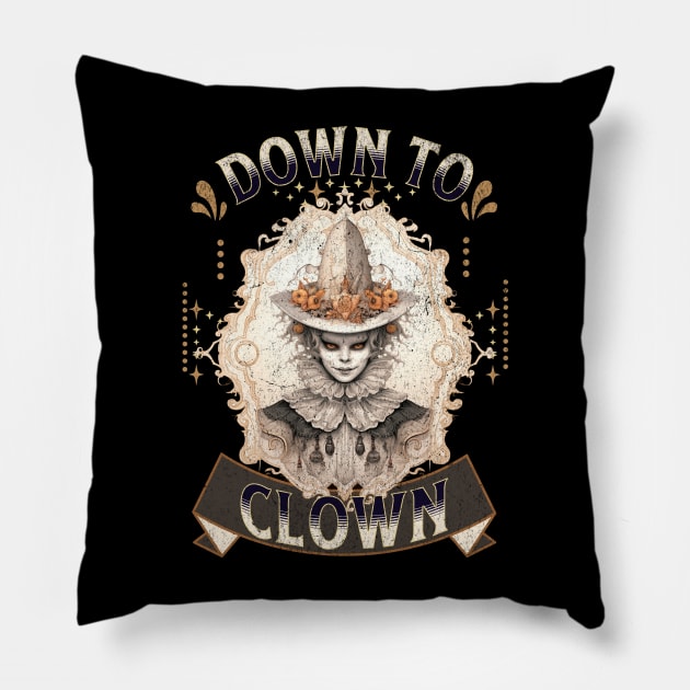 Down to Clown: Clowncore Pillow by Not a Typical Teacher
