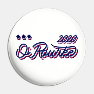 Beto O'Rourke 2020, Presidential Candidate - cool red white and blue vintage style. Pin