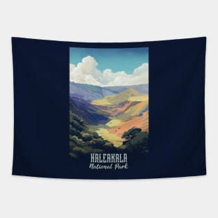 Haleakala National Park Travel Poster Tapestry