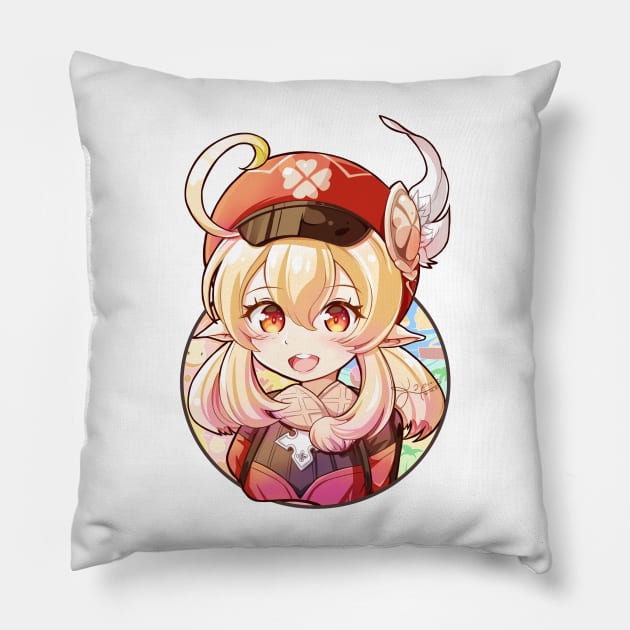 Klee Pillow by KawaiiDreamyPixie