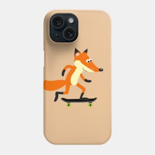 Fox skateboarding Phone Case