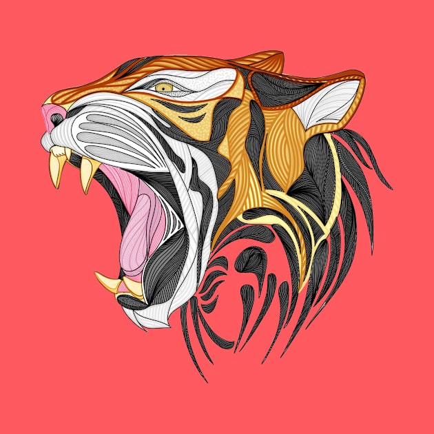 Tigre en líneas by ladinoariel