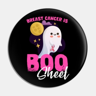 Breast Cancer is Boo Sheet Funny Halloween Cancer Awareness Pin