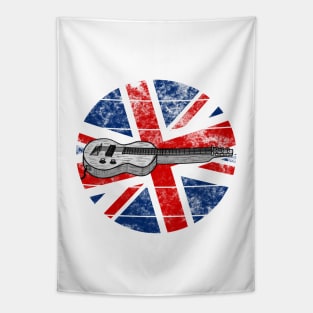 Lap Steel Guitar UK Flag Slide Guitarist British Musician Tapestry