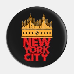 New York City - Skyline Pin
