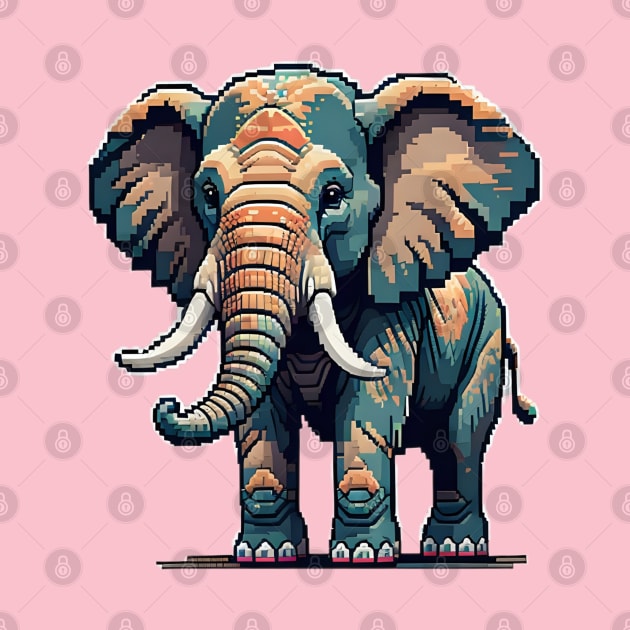 Pixel Elephant by Th3ETHNomad 