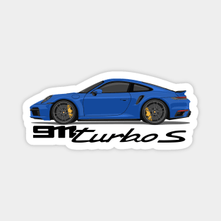 supercar 911 turbo s 992 blue Magnet