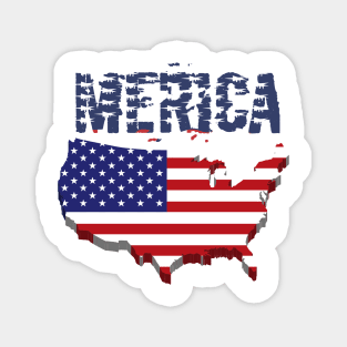 4 of July usa flags  independence day America Magnet