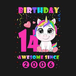 15th Birthday Girl Cute Unicorn I'm 15 Years Old Kid Gift T-Shirt