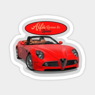 ALFA ROMEO 8C SPIDER Red Magnet