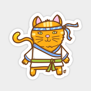 Karate cat MS Magnet