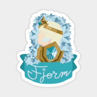 Fjorm Floral Fire Emblem Banner Magnet