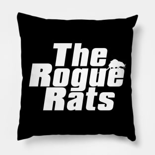 The Rogue Rats (white) Pillow