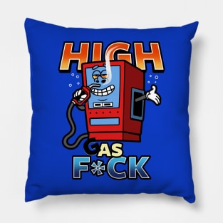 Funny AF Gas High Inflation Cartoon Meme Pillow