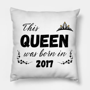 Queen born in 2017 Pillow