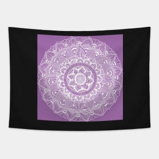 Purple Zen Mandala Tapestry