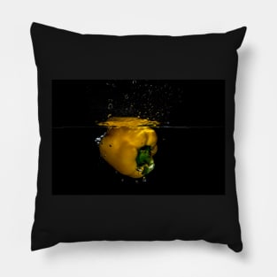 Yellow Pepper Splash Pillow