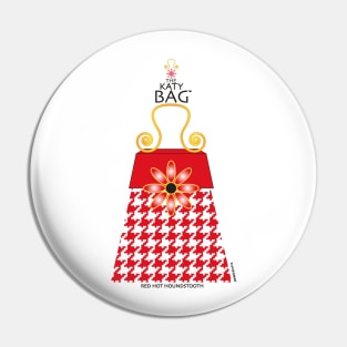 The Katy Bag / Red Hot Houndstooth Pin