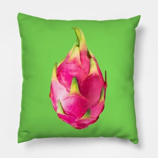 Dragon Fruit Bright Lime Green - Funky Hong Kong Summer Fruits Pillow