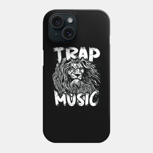 Trap Music Lion Graphic Rap Hip Hop Techno R&B Phone Case by Graphic Duster