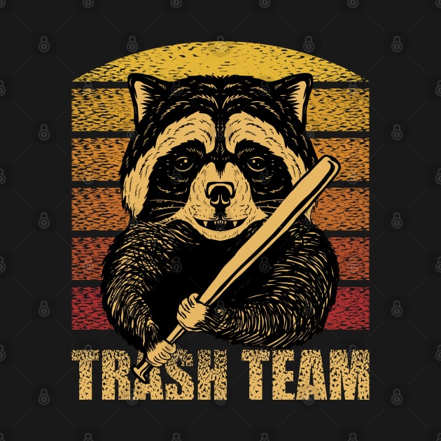 Racoon Trash Team by Mako Design 