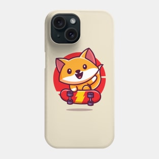 Skater Fox Phone Case