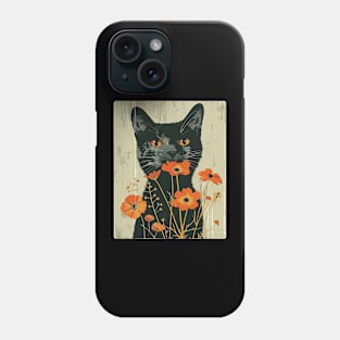 British Shorthair Cat Flowers Photo Cat Lover Gift Phone Case