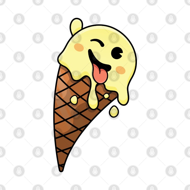 Wink ice cream emotes by TTirex