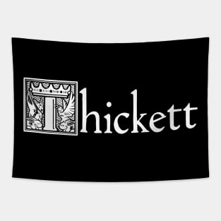 Thickett Logo White Tapestry