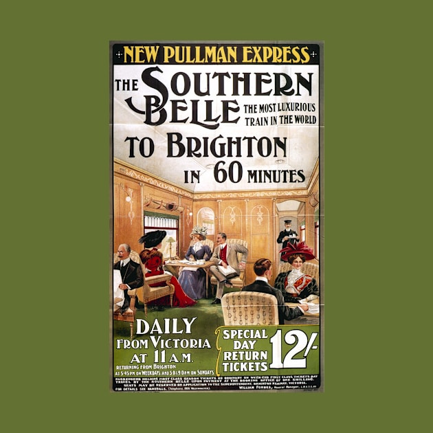 Vintage Travel Poster - Brighton Southern Belle by Starbase79