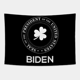 St. Patrick's Day Presidential Seal Biden Tapestry